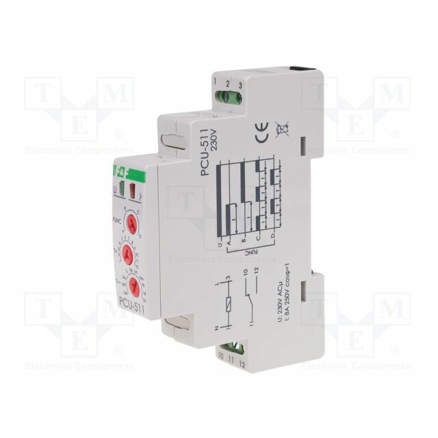 F&F Timer; 0,1s÷24days; SPDT; 250VAC/8A
