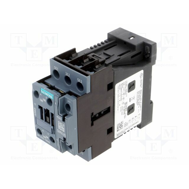 SIEMENS Contactor: 3-pole; NO x3; Auxiliary