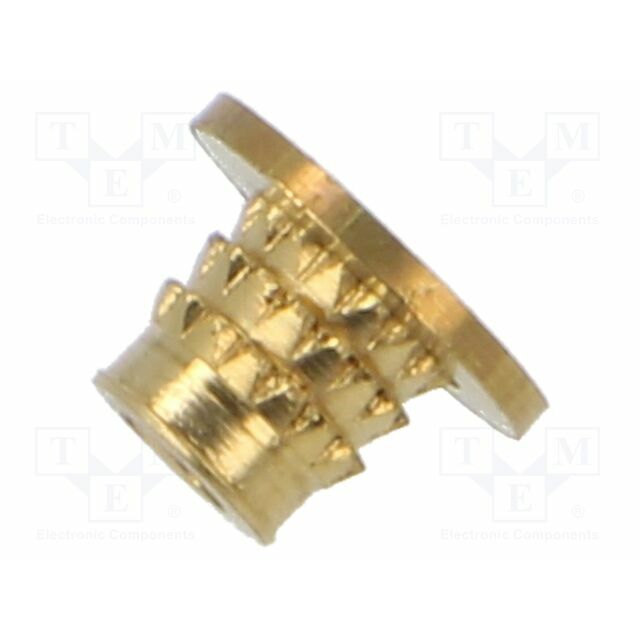 TAPPEX Threaded insert; brass; M2,5