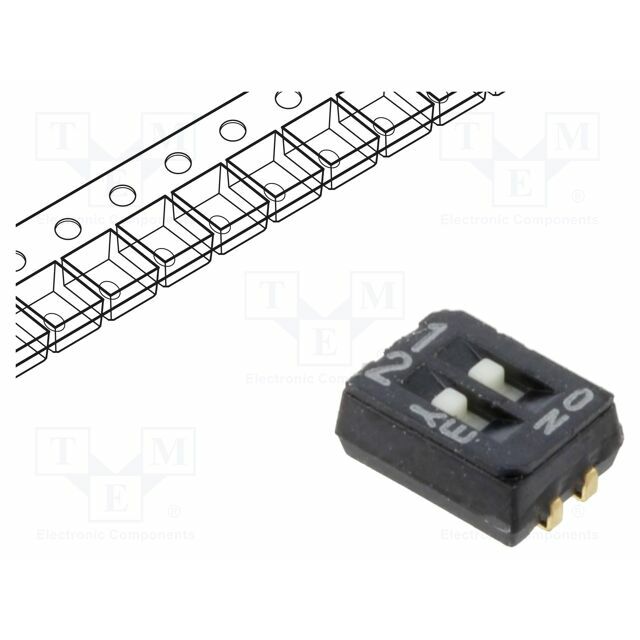 NIDEC COPAL ELECTRONICS Switch: DIP-SWITCH; Poles