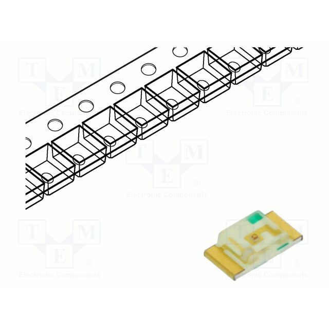 KINGBRIGHT ELECTRONIC LED; green; SMD; 1206