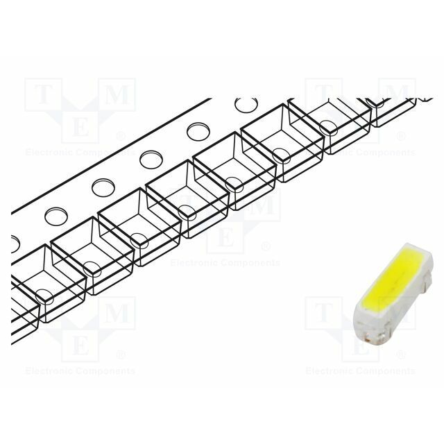 LUCKY LIGHT LED; white; SMD; PLCC2