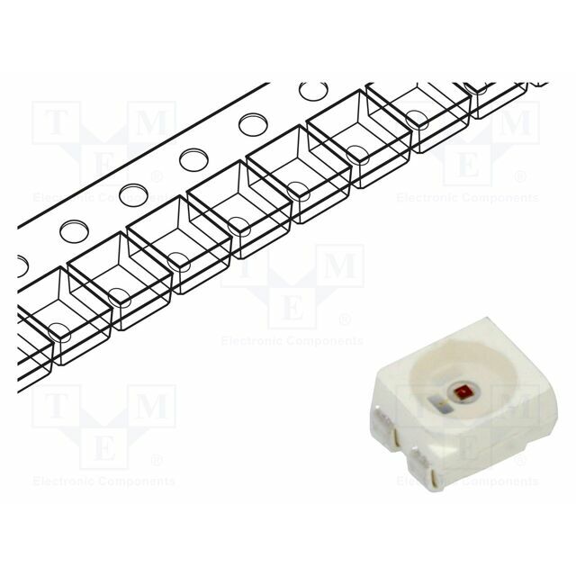 LUCKY LIGHT LED; red; SMD; PLCC4