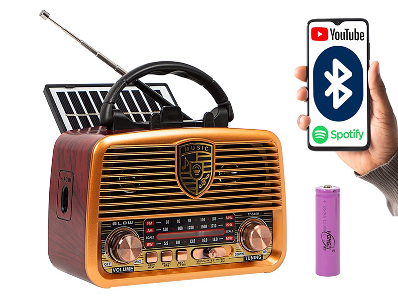 BLOW Analog radio RA10 AM/FM solar