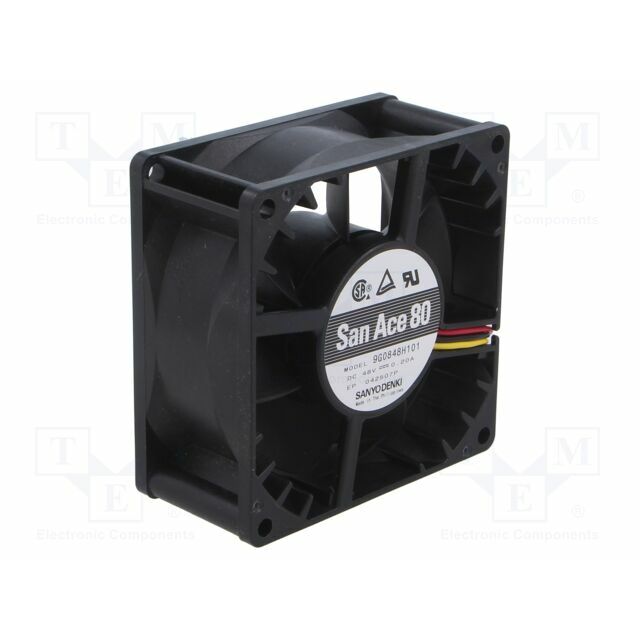 SANYO DENKI Fan: DC; 80x80x38mm; axial