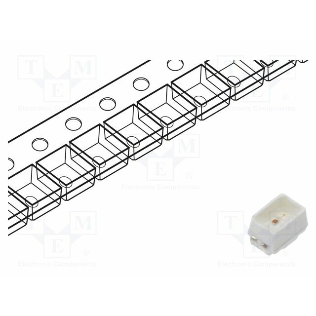 LUCKY LIGHT LED; yellow; SMD; PLCC2