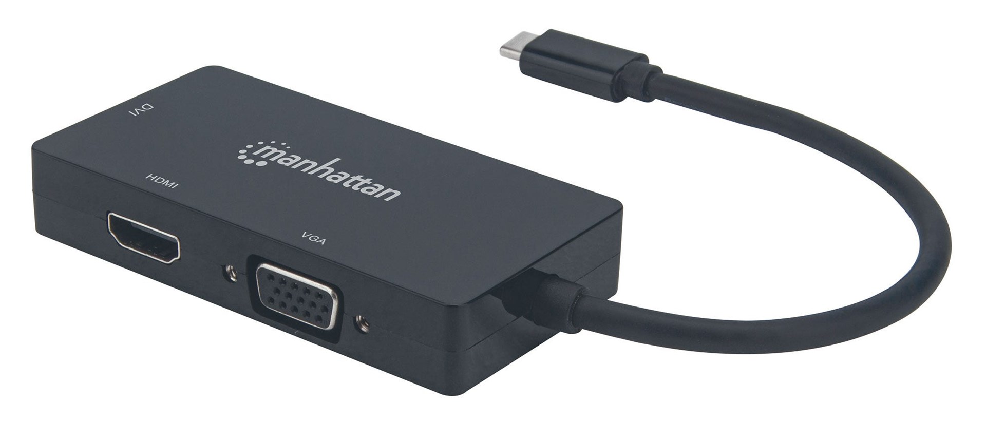Manhattan USB-C Dock/Hub, Ports (x3): DVI-I