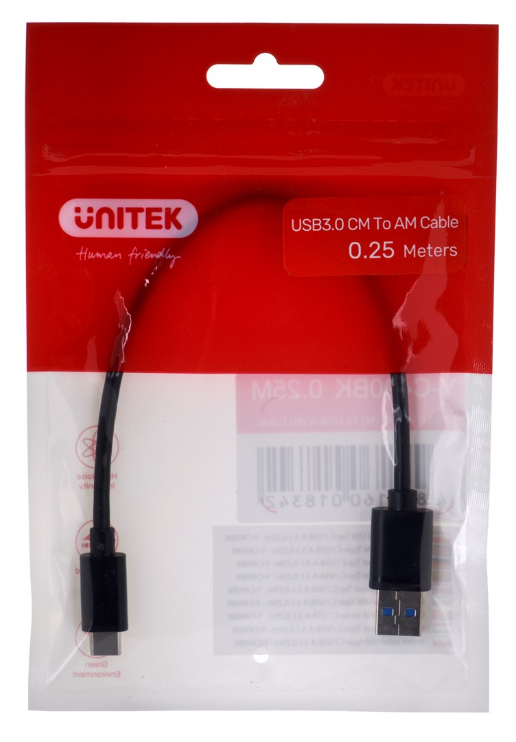 UNITEK CABLE USB-C - USB-A 3
