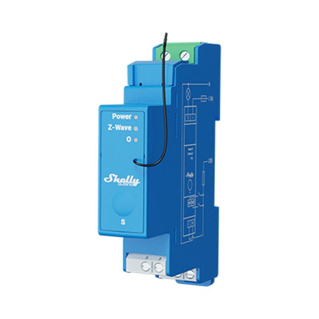 1-channel DIN-rail relay Shelly Qubino Pro