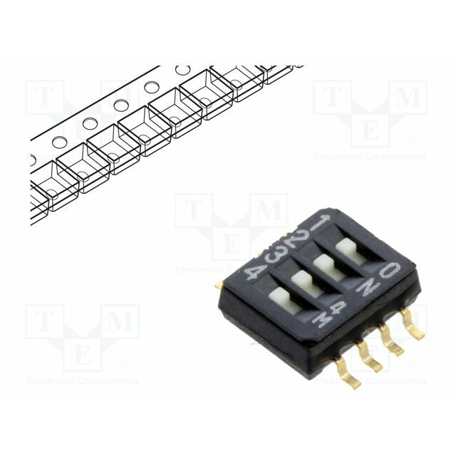 NIDEC COPAL ELECTRONICS Switch: DIP-SWITCH; Poles