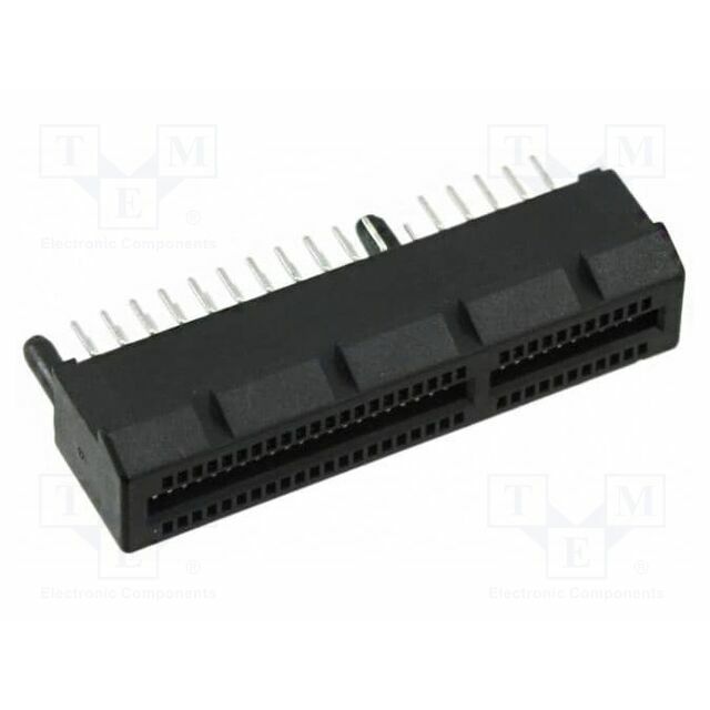 AMPHENOL Connector: for cards; THT; gold-plated