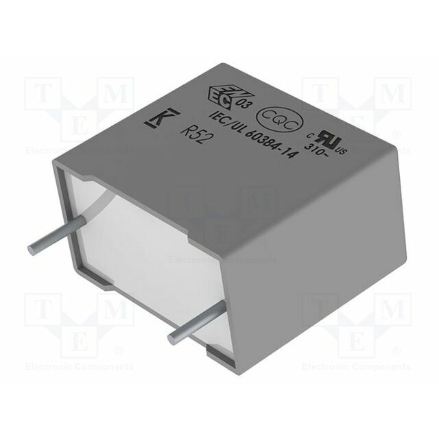 YAGEO Capacitor: polypropylene; 18x9x12.5mm; 15mm