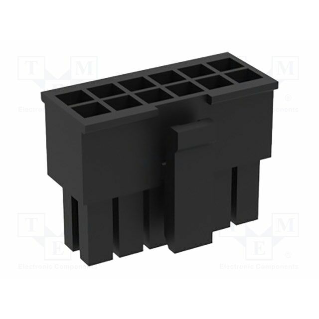AMPHENOL Connector: wire-board; female; 12.5A