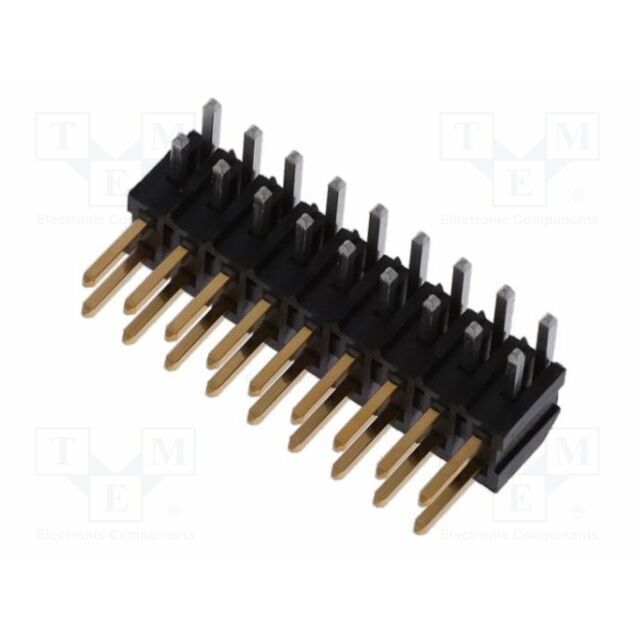 AMPHENOL Male; PIN: 18; Minitek; angled