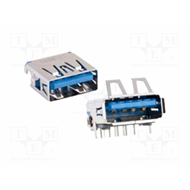 AMPHENOL Connector: USB A; soldering; PIN: