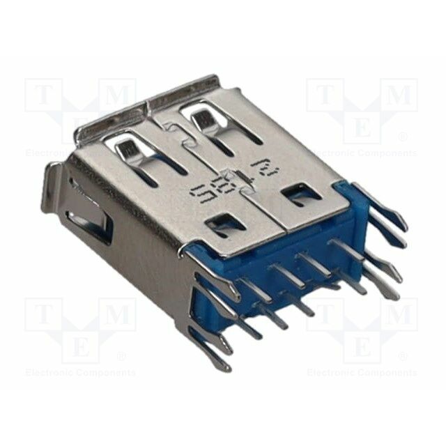 AMPHENOL Connector: USB A; male; THT
