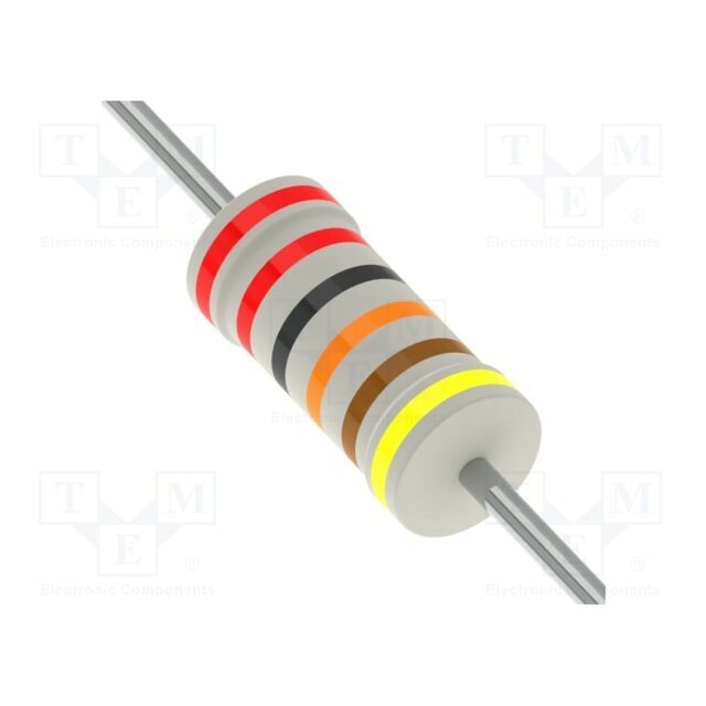 YAGEO Resistor: metal film; 220kΩ; THT