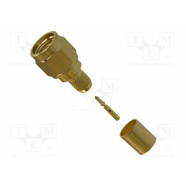 Connector: SMA; plug; straight; 50Ω; RG55