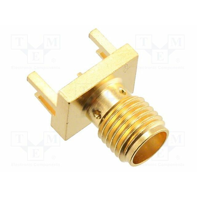 Connector: SMA; socket; straight; 50Ω; soldering
