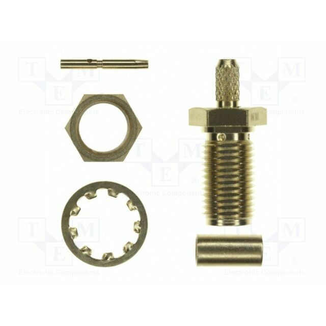 Connector: SMA; socket; straight; 50Ω; RG316