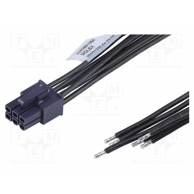 MOLEX Connector: wire-wire; PIN: 6; Inom: