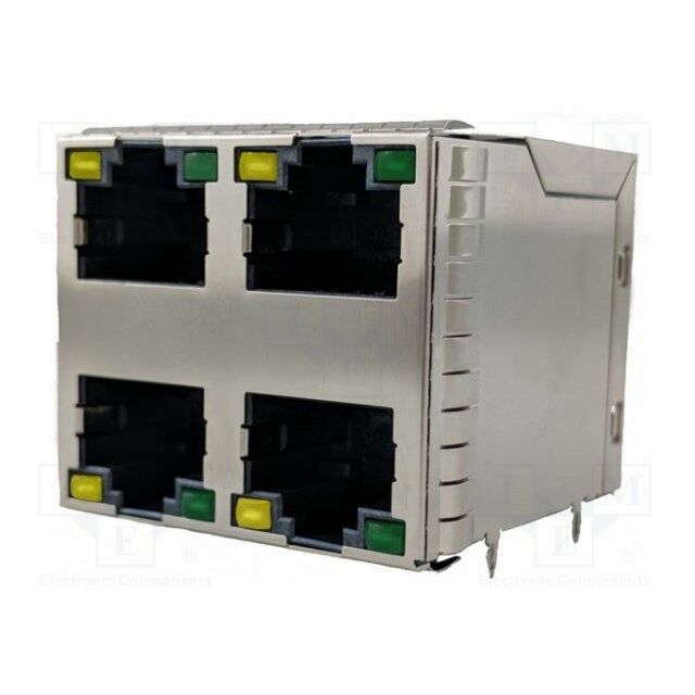 AMPHENOL Connector: RJ45; PIN: 32; Cat