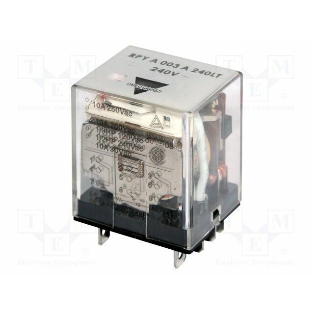CARLO GAVAZZI Relay: electromagnetic; 24VAC; 3PDT