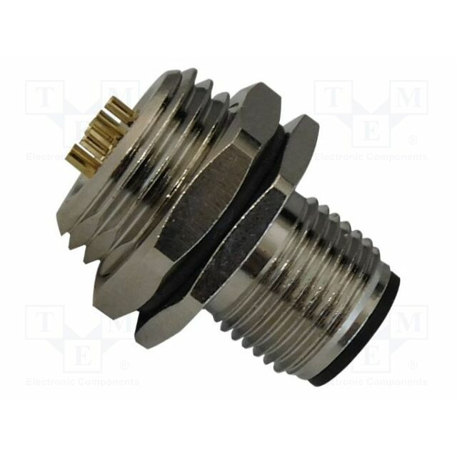 Connector: M12; PIN: 4; IP67; soldering