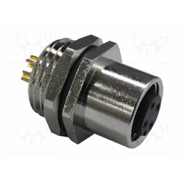 Connector: M12; socket; PIN: 4; straight