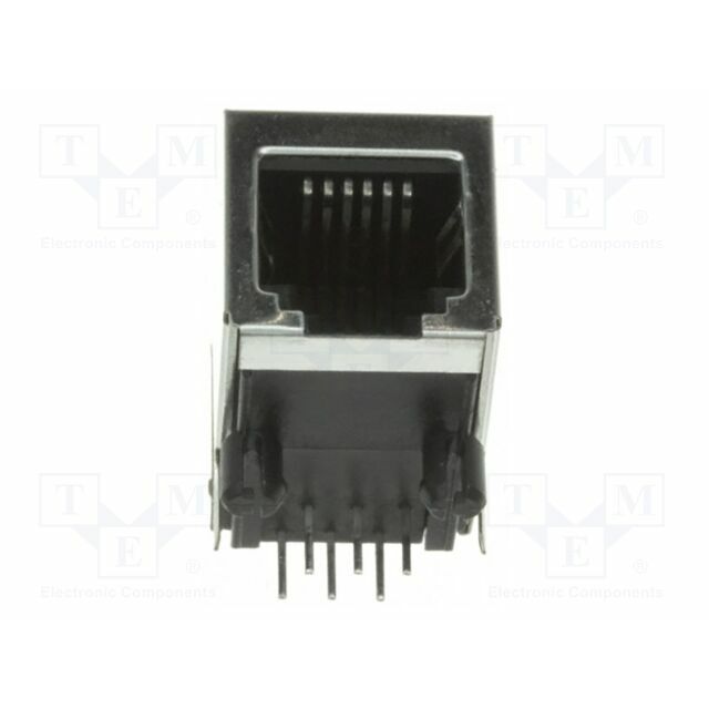 Connector: RJ12; socket; PIN: 6; shielded