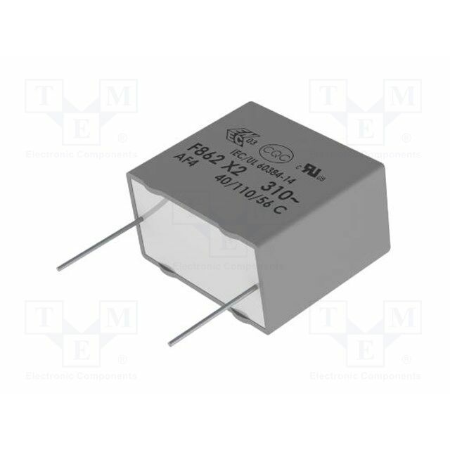 YAGEO Capacitor: polypropylene; X2; F862; 1uF