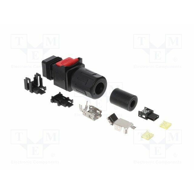 AMPHENOL Plug; PIN: 10; shielded; gold-plated