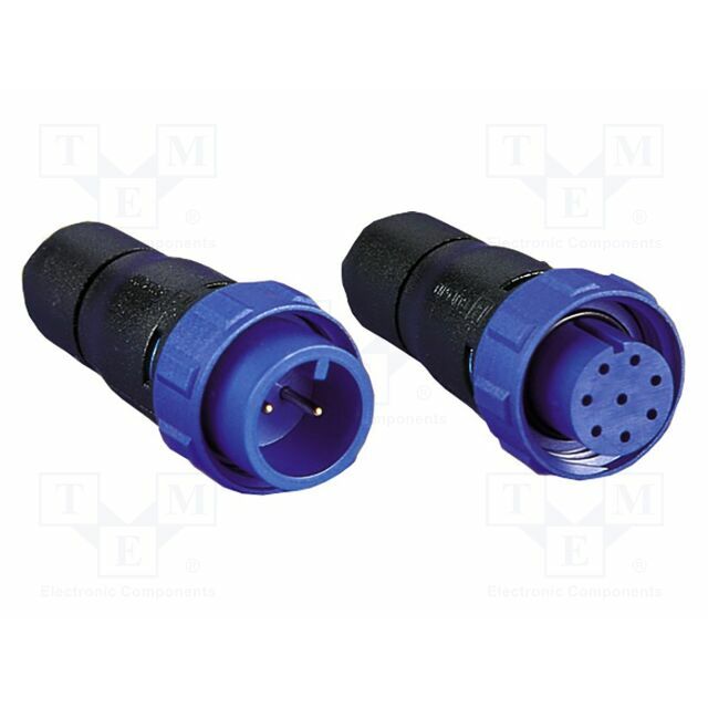 BULGIN Connector: circular; PIN: 8; 5A