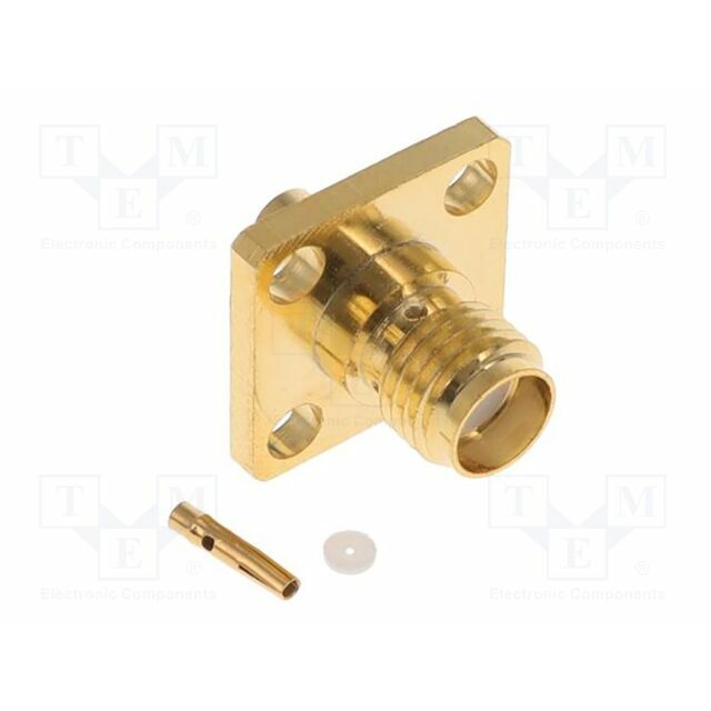 Connector: SMA; socket; straight; 50Ω; soldering