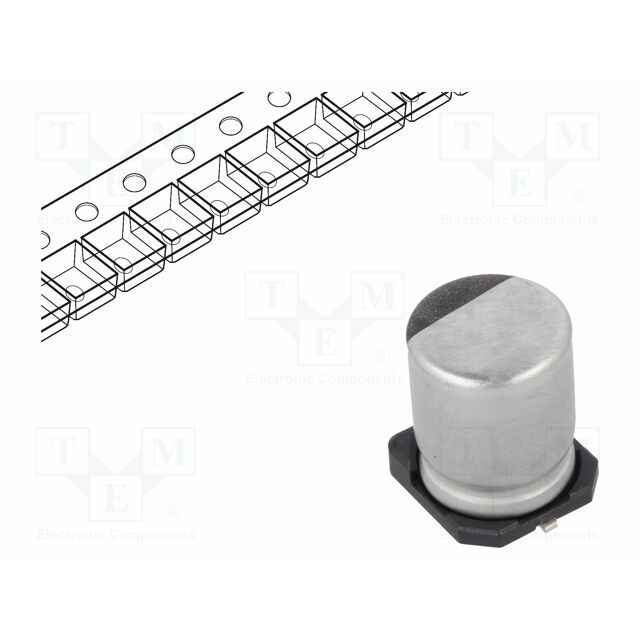 NICHICON Capacitor: electrolytic; SMD; 470uF; 16VDC