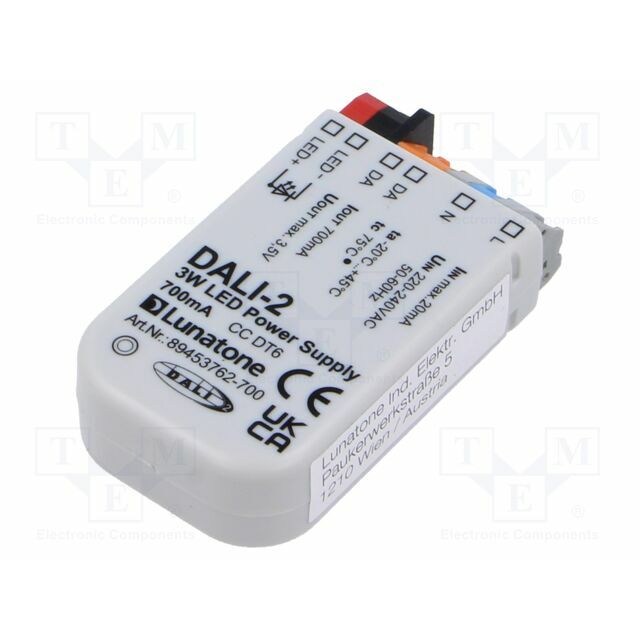 Lunatone Power supply: controller; LED; DALI