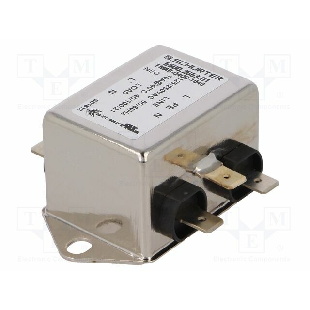 SCHURTER Filter: anti-interference; single-phase; 250VAC; Ioper