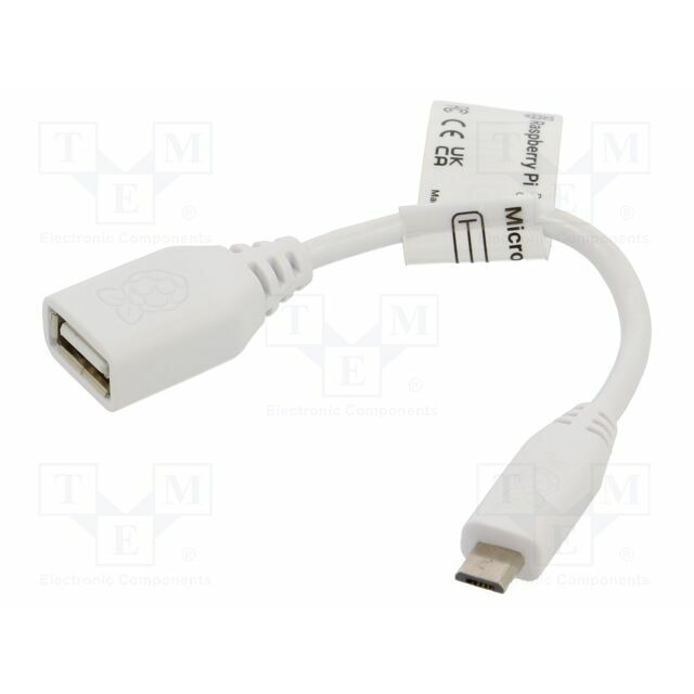 RASPBERRY PI Connection cable; 80mm; white