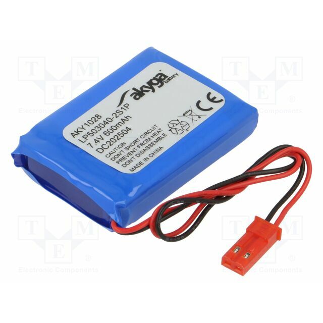 AKYGA BATTERY Re-battery: Li-Po; 600mAh; 7