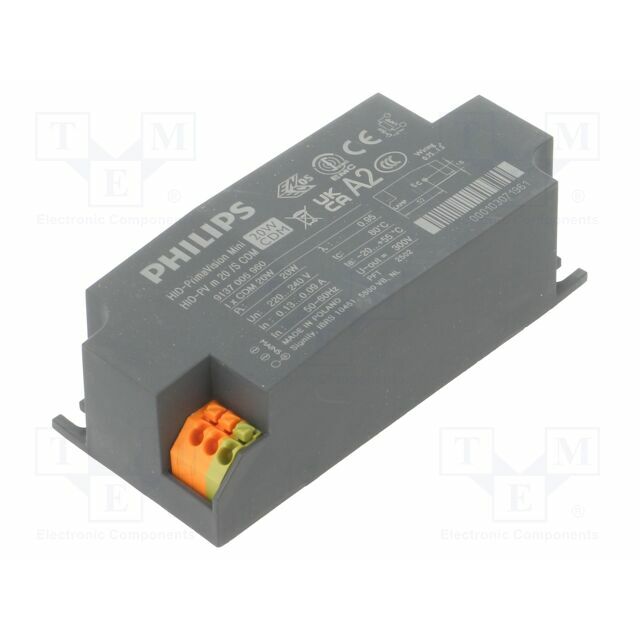 PHILIPS 220÷240VAC; 15A; HID; 20W; terminal