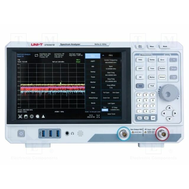 UNI-T Spectrum analyzer; 9kHz÷2.1GHz; Resolution: