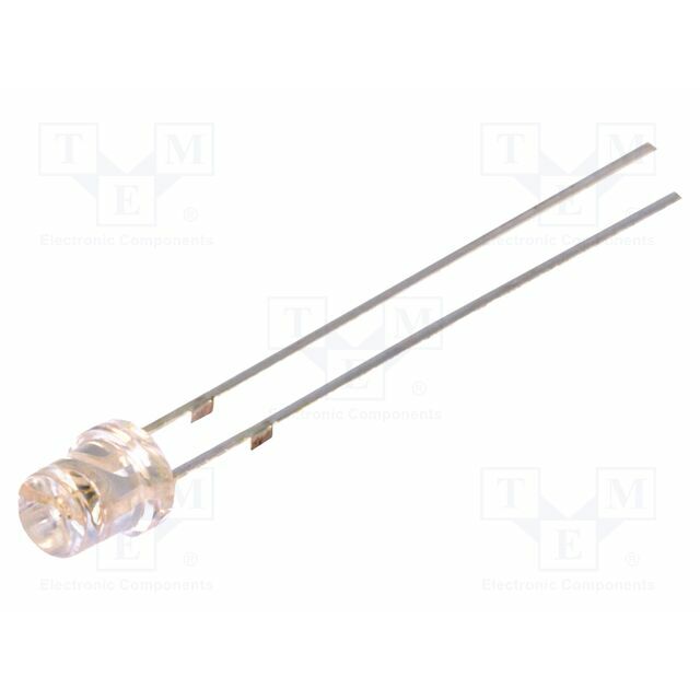 OPTOSUPPLY LED; blue; 3mm; 220÷330mcd; 120°