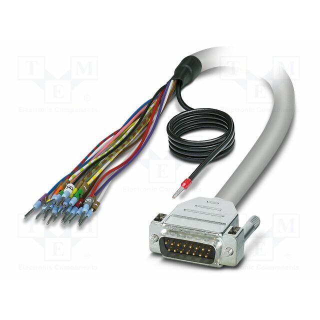 PHOENIX CONTACT Cable; D-Sub 15pin plug
