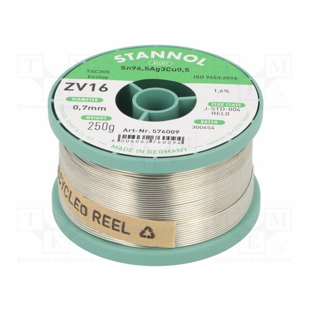 STANNOL Tin; lead free; Sn96,5Ag3Cu0
