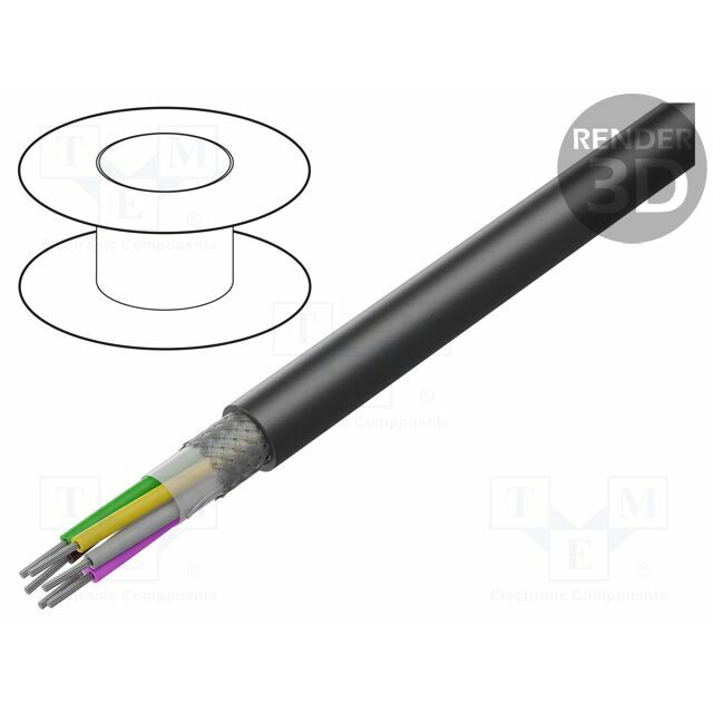 HELU Wire; LiYCY UL; 2x24AWG; shielded