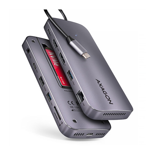 AXAGON HMC-12GM2 USB hub 12in1 10Gbps