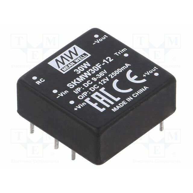 MEAN WELL Converter: DC/DC; 30W; Uin: