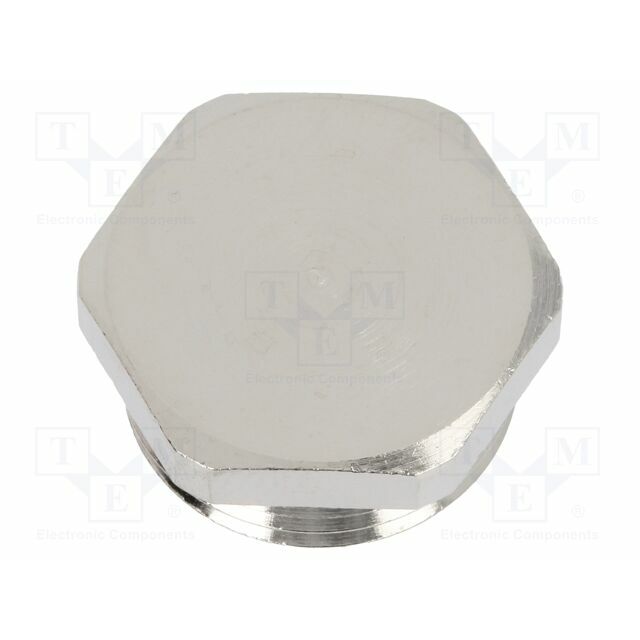 Stopper; PG42; IP54; brass; Plating: nickel