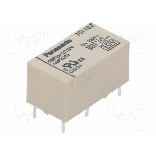 PANASONIC Relay: electromagnetic; Ucoil: 12VDC; DPST