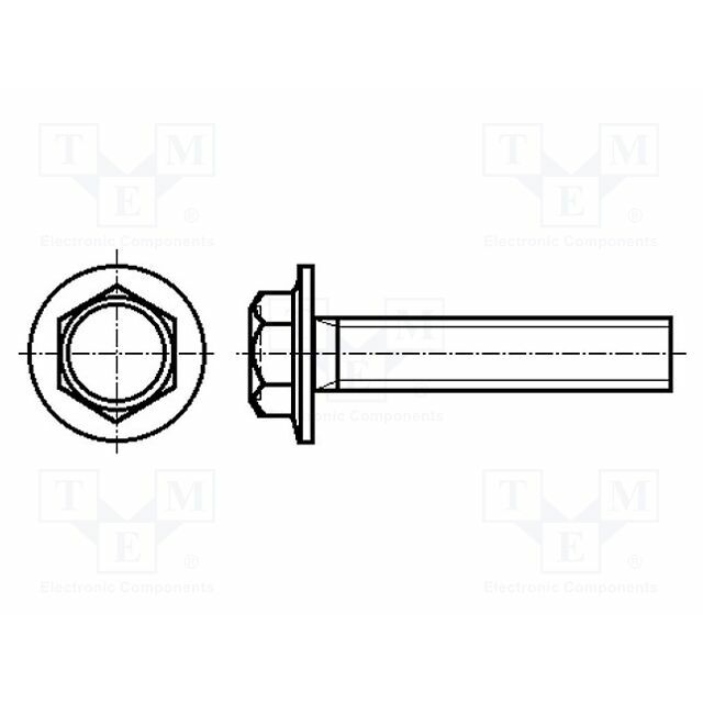 BOSSARD Screw; M4; M4x10; 0.7